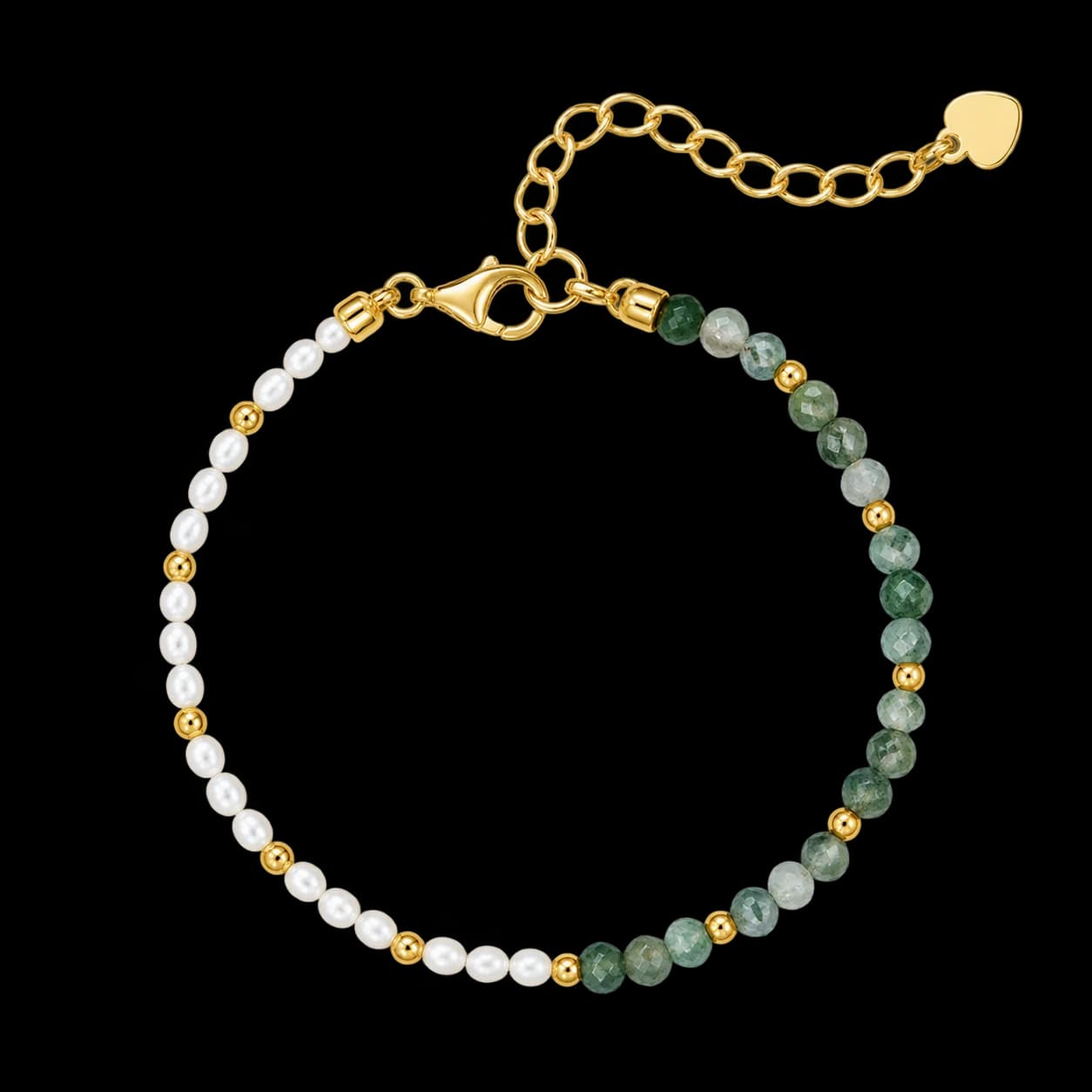 Meadow Moss Agate Bracelet